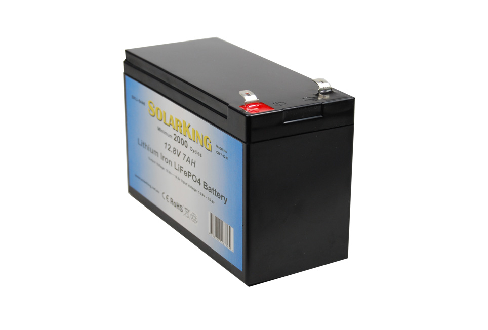 12.8V 7AH Lithium LiFe PO4 SolarKing Battery CB-7-12-5