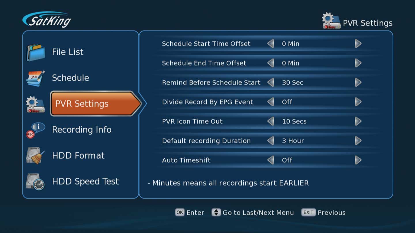 SatKing DVBS2-980CA Twin Tuner VAST Satellite TV Receiver